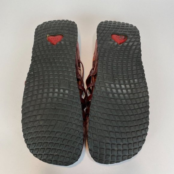 Think! Clogs 8 8.5 Plaid Leather Strappy‎ Comfort Slides Shoes Sandals 39 - Picture 10 of 11